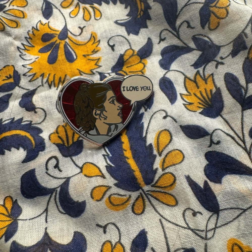 Disney Parks Star Wars Princess Leia Heart-Shaped 'I Love You' Pin